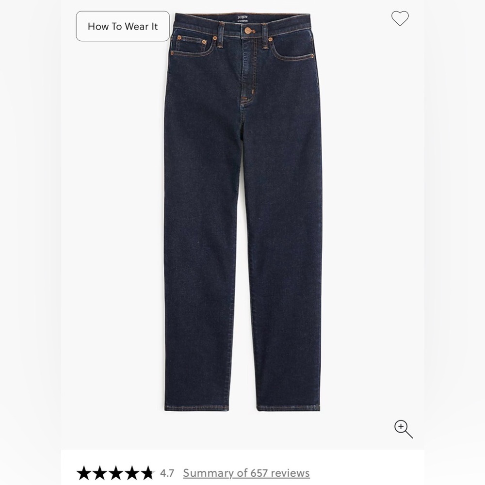 J. Crew Dark Indigo Women’s Stovepipe Jeans - 31